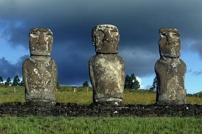 Moai Art Print Easter Island Head Wall Art Travel Poster 