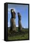 Chile, Easter Island, Rapa-Nui National Park, Ahu Akivi, Anthropomorphic 'Moai' Monoliths-null-Framed Stretched Canvas