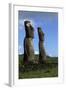 Chile, Easter Island, Rapa-Nui National Park, Ahu Akivi, Anthropomorphic 'Moai' Monoliths-null-Framed Giclee Print