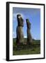 Chile, Easter Island, Rapa-Nui National Park, Ahu Akivi, Anthropomorphic 'Moai' Monoliths-null-Framed Giclee Print