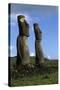 Chile, Easter Island, Rapa-Nui National Park, Ahu Akivi, Anthropomorphic 'Moai' Monoliths-null-Stretched Canvas