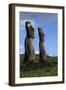 Chile, Easter Island, Rapa-Nui National Park, Ahu Akivi, Anthropomorphic 'Moai' Monoliths-null-Framed Giclee Print