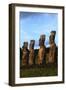 Chile, Easter Island, Rapa-Nui National Park, Ahu Akivi, Anthropomorphic 'Moai' Monoliths-null-Framed Giclee Print