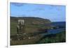 Chile, Easter Island, Rapa-Nui National Park, Ahu Ature Huki, Moai Statue and Shoreline-null-Framed Giclee Print