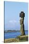 Chile, Easter Island, Rapa-Nui National Park, Ahu Tahai, Moai Ko Te Riku-null-Stretched Canvas