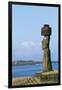 Chile, Easter Island, Rapa-Nui National Park, Ahu Tahai, Moai Ko Te Riku-null-Framed Giclee Print