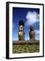 Chile, Easter Island, Rapa-Nui National Park, Ahu Tongariki, Moai Statues-null-Framed Giclee Print