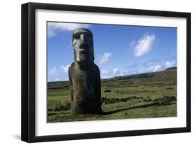 Chile, Easter Island, Rapa-Nui National Park, Ahu Tongariki, Moai Statues-null-Framed Giclee Print