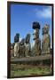 Chile, Easter Island, Rapa-Nui National Park, Ahu Tongariki, Moai Statues-null-Framed Giclee Print