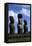 Chile, Easter Island, Rapa-Nui National Park, Ahu Tongariki, Moai Statues-null-Framed Stretched Canvas