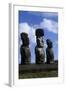 Chile, Easter Island, Rapa-Nui National Park, Ahu Tongariki, Moai Statues-null-Framed Giclee Print