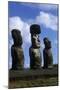 Chile, Easter Island, Rapa-Nui National Park, Ahu Tongariki, Moai Statues-null-Mounted Giclee Print