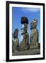 Chile, Easter Island, Rapa-Nui National Park, Ahu Tongariki, Moai Statues-null-Framed Giclee Print