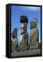 Chile, Easter Island, Rapa-Nui National Park, Ahu Tongariki, Moai Statues-null-Framed Stretched Canvas