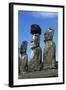 Chile, Easter Island, Rapa-Nui National Park, Ahu Tongariki, Moai Statues-null-Framed Giclee Print