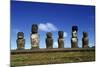 Chile, Easter Island, Rapa-Nui National Park, Ahu Tongariki, Moai Statues-null-Mounted Giclee Print