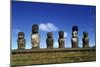 Chile, Easter Island, Rapa-Nui National Park, Ahu Tongariki, Moai Statues-null-Mounted Giclee Print