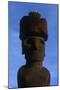 Chile, Easter Island, Rapa-Nui National Park, Anakena Bay, Ahu Nau Nau, Moai Statue-null-Mounted Giclee Print