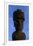 Chile, Easter Island, Rapa-Nui National Park, Anakena Bay, Ahu Nau Nau, Moai Statue-null-Framed Giclee Print