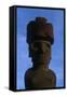 Chile, Easter Island, Rapa-Nui National Park, Anakena Bay, Ahu Nau Nau, Moai Statue-null-Framed Stretched Canvas