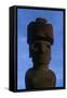 Chile, Easter Island, Rapa-Nui National Park, Anakena Bay, Ahu Nau Nau, Moai Statue-null-Framed Stretched Canvas