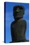 Chile, Easter Island, Rapa-Nui National Park, Anakena Bay, Ahu Nau Nau, Moai Statue-null-Stretched Canvas