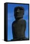 Chile, Easter Island, Rapa-Nui National Park, Anakena Bay, Ahu Nau Nau, Moai Statue-null-Framed Stretched Canvas