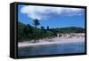 Chile, Easter Island, Rapa-Nui National Park, Anakena Bay, Tropical Beach-null-Framed Stretched Canvas