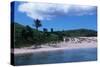 Chile, Easter Island, Rapa-Nui National Park, Anakena Bay, Tropical Beach-null-Stretched Canvas