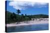 Chile, Easter Island, Rapa-Nui National Park, Anakena Bay, Tropical Beach-null-Stretched Canvas