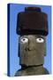 Chile, Easter Island, Rapa-Nui National Park, Anthropomorphic Moai Monolith-null-Stretched Canvas