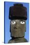 Chile, Easter Island, Rapa-Nui National Park, Anthropomorphic Moai Monolith-null-Stretched Canvas