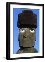 Chile, Easter Island, Rapa-Nui National Park, Anthropomorphic Moai Monolith-null-Framed Giclee Print