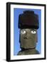 Chile, Easter Island, Rapa-Nui National Park, Anthropomorphic Moai Monolith-null-Framed Giclee Print