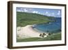 Chile, Easter Island, Rapa-Nui National Park, Beach at Anakena Bay-null-Framed Giclee Print
