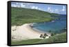 Chile, Easter Island, Rapa-Nui National Park, Beach at Anakena Bay-null-Framed Stretched Canvas