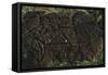 Chile, Easter Island, Rapa-Nui National Park, East Coast Papa Vaka Location, Petroglyphs-null-Framed Stretched Canvas