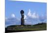 Chile, Easter Island, Rapa-Nui National Park, Ko Te Riku Megalith on Tahai Ahu Stone Platform-null-Mounted Giclee Print