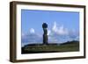 Chile, Easter Island, Rapa-Nui National Park, Ko Te Riku Megalith on Tahai Ahu Stone Platform-null-Framed Giclee Print