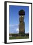 Chile, Easter Island, Rapa-Nui National Park, Ko Te Riku Megalith on Tahai Ahu Stone Platform-null-Framed Giclee Print