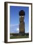 Chile, Easter Island, Rapa-Nui National Park, Ko Te Riku Megalith on Tahai Ahu Stone Platform-null-Framed Giclee Print