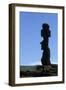 Chile, Easter Island, Rapa-Nui National Park, Ko Te Riku Megalith on Tahai Ahu Stone Platform-null-Framed Giclee Print