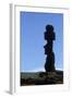 Chile, Easter Island, Rapa-Nui National Park, Ko Te Riku Megalith on Tahai Ahu Stone Platform-null-Framed Giclee Print