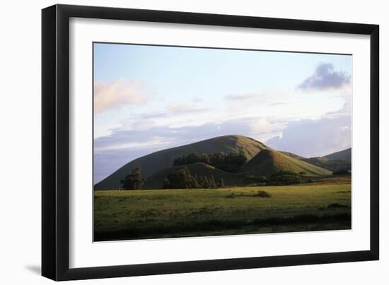 Chile, Easter Island, Rapa-Nui National Park, Landscape Near Ahu Akivi-null-Framed Giclee Print