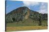 Chile, Easter Island, Rapa-Nui National Park, Moai Statue-null-Stretched Canvas