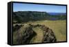 Chile, Easter Island, Rapa-Nui National Park, Rano Kau Volcano and Crater Lake-null-Framed Stretched Canvas