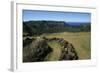 Chile, Easter Island, Rapa-Nui National Park, Rano Kau Volcano and Crater Lake-null-Framed Giclee Print