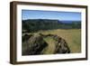 Chile, Easter Island, Rapa-Nui National Park, Rano Kau Volcano and Crater Lake-null-Framed Giclee Print