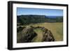 Chile, Easter Island, Rapa-Nui National Park, Rano Kau Volcano and Crater Lake-null-Framed Giclee Print