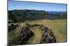 Chile, Easter Island, Rapa-Nui National Park, Rano Kau Volcano and Crater Lake-null-Mounted Giclee Print